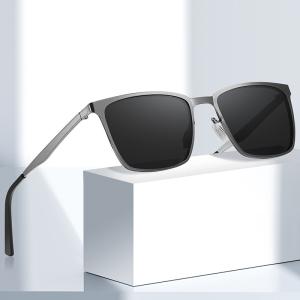 Square Photochromic Polarized Sunglasses For Men Women Fashion Travel Driving Anti-glare UV400 Sun Glasses Male Oculos de sol