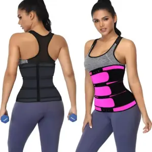 Adjustable high-compression waist shapewear for men and women, body shaping and slimming, flat tummy cincher fitness belt