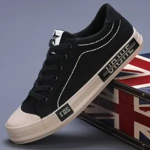 Autumn New Men's Canvas Shoes Korean Edition Versatile Trendy Casual Shoes Breathable and Comfortable Board Shoes