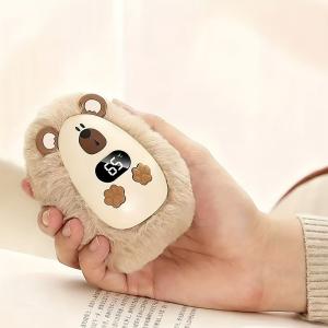 KCM-Plush Hand Warmer Mini Hand Warmer Heater 3 Temp Adjustable Pocket Hand Warmer Cartoon Portable Hand Heater for Indoor Outdoor