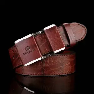 2024 New Men's Belt Korean Fashion Smooth Buckle Business Casual Belt Fashion Young Men's Trouser Designer Luxury Brand Belts