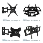 AdoreMall Retractable TV Wall Mount Bracket Wall Stand Adjustable Mount Arm Fit for Plasma Flat LED TV