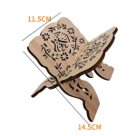 KCM-Wooden Eid' Al-Fitr Islamic Book Shelf Bible Frame Kuran Quran Koran Holy Book Stand Holder Shelf Rehal for Islam Home Decor