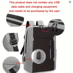 3PCS Business Oxford Cloth Shoulder Bag, Multi-Functional Laptop Backpack for Travel and Commuting USB charging multi-functional