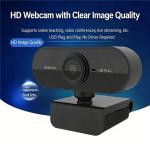 HD Webcam with Microphone USB Computer Camera for Live Streaming Online Classes Video Conferencing Gaming Laptop & Desktop