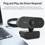 HD Webcam with Microphone USB Computer Camera for Live Streaming Online Classes Video Conferencing Gaming Laptop & Desktop