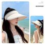 UPF50+ Sun Hat for Women, Summer Cycling UV Protection, Foldable Wide Brim Hat with Versatile Styles