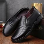KCM-Men's New Soft Leather Business Leather Shoes Lightweight Soft Sole Non-Slip Casual Leather Shoes Men's Shoes