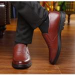 KCM-Men's New Soft Leather Business Leather Shoes Lightweight Soft Sole Non-Slip Casual Leather Shoes Men's Shoes