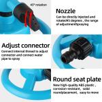 KCM-360 Degree Automatic Rotating Garden Lawn Water Sprinklers System Quick Coupling Lawn Rotating Nozzle Garden Irrigation Supplies