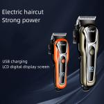 KCM-Professional Hair Clipper Rechargeable Trimmer Men Electric Cutter Hair Cutting Machine LCD Cordless Beard Trimmer