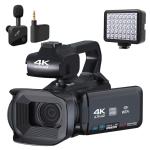 KCM-Original RX200 Camcorder 4K Ultra HD camera YouTube Camcorders 64MP Streaming Camera 4.0"Touch Screen Digital Video Camera