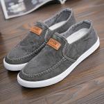 Men's Shoes 2024 Spring Hundred Men's Canvas Shoes One foot stirrup sports casual shoes Breathable non-slip board shoes