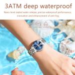 KCM-POEDAGAR Luxury Ladies Wristwatch Waterproof Luminous Date Week Women Quartz Watch Stainless Steel Women's Watches Female Reloj