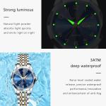 KCM-POEDAGAR Luxury Ladies Wristwatch Waterproof Luminous Date Week Women Quartz Watch Stainless Steel Women's Watches Female Reloj