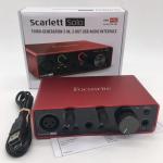 KCM-Promotion Focusrite Scarlett Solo 3rd gen 2 input 2 output USB audio interface sound card professional for recording Microphone