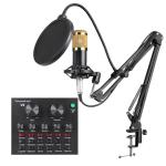 KCM-BM800+V8 live broadcast equipment professional condenser microphone microphone V8 boom recording studio equipment