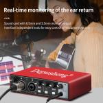 KCM-Depusheng MD22 professional 24bit 192kHz external studio audio sound card usb audio interface for live recording and karaoke