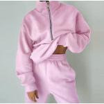 New Women's Fashion Sweater Brushed Sports Casual Set