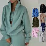 New Women's Fashion Sweater Brushed Sports Casual Set