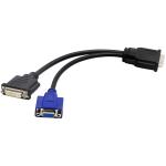KCM-20CM DMS-59 to DVI vga Cable DMS59 Splitter DMS 59 male to 1 x DVI 24+5 DVI-I & 1x VGA female Monitor adapter Splitter Y Cable