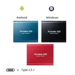 KCM-High speed 1TB SSD 2TB portable external expansion upgrade Solid state drive USB3.1 500GB interface Laptop mobile hard drive