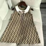 KCM-New girls' fashionable sleeveless printed dress
