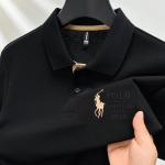 KCM-High End Brand Fashion Hot Diamond Short Sleeved Advanced Printed POLO Shirt Summer New Korean Version Men's Lapel T-shirts