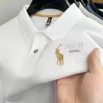 KCM-High End Brand Fashion Hot Diamond Short Sleeved Advanced Printed POLO Shirt Summer New Korean Version Men's Lapel T-shirts