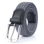KCM-New Men's and Women's Imported Rubber Elastic Woven Belt Tide Elastic Young People's Trousers Belt Men