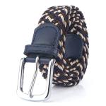 KCM-New Men's and Women's Imported Rubber Elastic Woven Belt Tide Elastic Young People's Trousers Belt Men