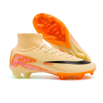 KCM-Men's New high top sports football shoes long nail football shoes TF nail breaking special training shoes football men's shoes