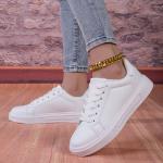 KCM-New white shoes, ladies' high-end casual shoes, leather sports shoes, skateboarding shoes, sports shoes