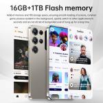 KCM-Global Version S25 Ultra Smartphone 5G 7.3inch Screen 16GB+1TB 72MP+108MP 7800mAh Dual SIM Face Recognition Smart Android Mobile