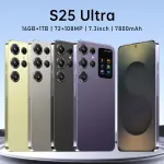 KCM-Global Version S25 Ultra Smartphone 5G 7.3inch Screen 16GB+1TB 72MP+108MP 7800mAh Dual SIM Face Recognition Smart Android Mobile