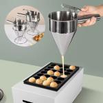 KCM-Metal stainless steel baking funnel dispenser with stand-up cake dessert making bakery