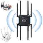 KCM-Portable 8-Antenna WiFi Extender 300M Signal Amplification WiFi Booster Wireless Repeater Home