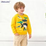 KCM-Little maven Spring and Autumn Baby Boys New Fashion Luminous Tops Cotton Shark Thick Shirt for Kids 2-7 year