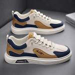 KCM-Leather breathable sports versatile casual board shoes, casual shoes for men, one foot white shoes for men