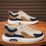 KCM-Leather breathable sports versatile casual board shoes, casual shoes for men, one foot white shoes for men