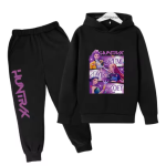 KCM-Kpop Demon Hunters Kids New Fashion Cartoon Print 2pcs Hoodie+Pants Sportsuits Casual Outfits Clothes For 2-13 Years Boys Girls