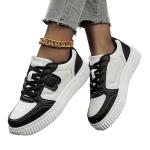 KCM-Large size new breathable, lightweight, casual, versatile sports style men's and women's trendy white shoes