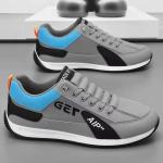 KCM-Men's Casual Running Shoes Soft Bottom Flat Bottom Fashionable Sports Shoes Comfortable Breathable Low Cut Slip-On Sneakers