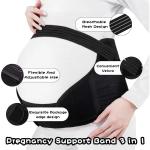 KCM-Breathable adjustable pregnant women's abdominal support belt waist support belt waist cinching belt prenatal waist belt
