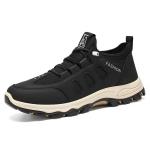 KCM-Men Hiking Shoes 2026 Spring Summer Breathable Mesh Sneakers Outdoor Footwear Walking Shoes Elastic Band Male Climbing Shoe