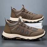 KCM-Men Hiking Shoes 2026 Spring Summer Breathable Mesh Sneakers Outdoor Footwear Walking Shoes Elastic Band Male Climbing Shoe
