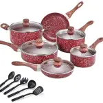16-piece granite aluminum die-casting non-stick cookware set