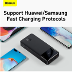 KCM-Baseus Power Bank 20000mAh Portable Charger Powerbank 10000 External Battery PD 20W Fast Charging For iPhone 13 Xiaomi PoverBank