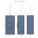 KCM-21x18650 Power Bank Case Wireless Fast Charge PD3.0 QC4.0 For Phone Charging No Soldering Push-pull DIY Battery Storage Boxes