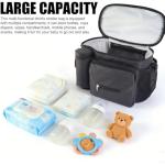 Universal Stroller Bag, Large Capacity Stroller Bag, Comes with Detachable Shoulder Strap, Protect from Light Water Splashes